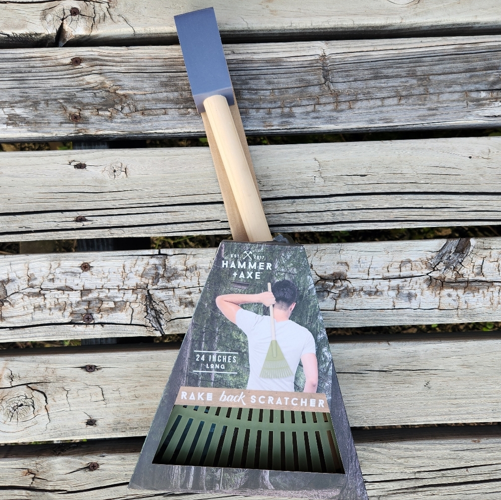 Rake Back Scratcher White Elephant Gag Gift Novrlty Lawn Lover Father's Day